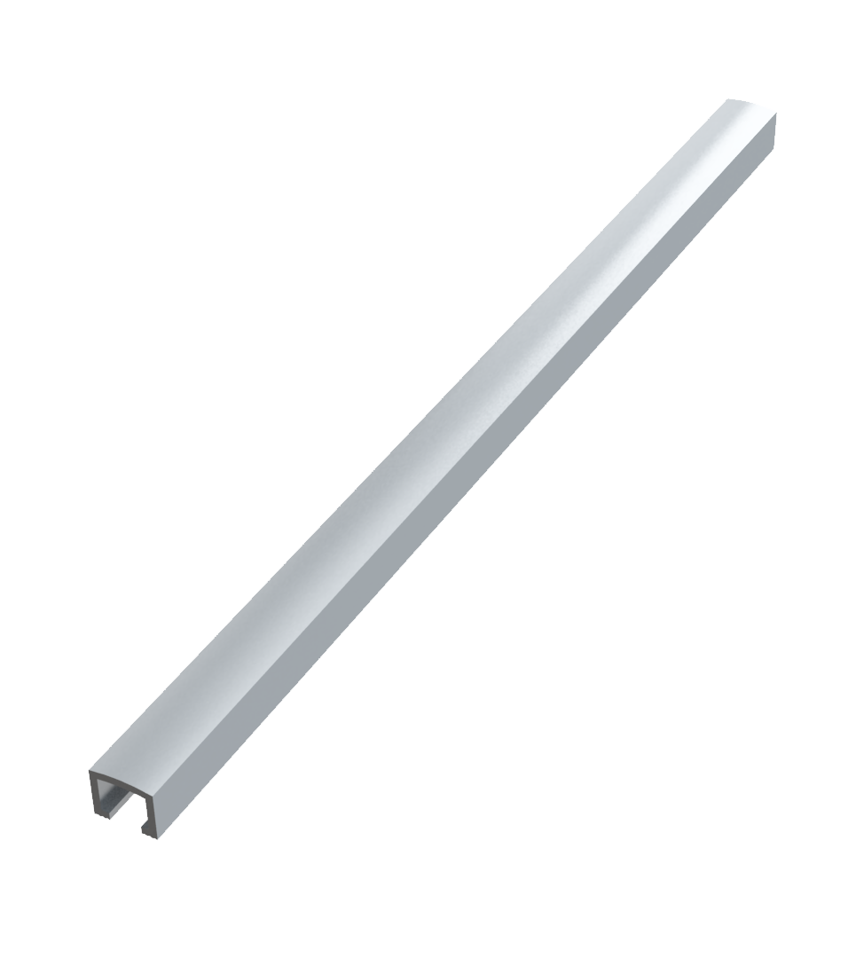 Bordürenleisten aus Aluminium gewölbt