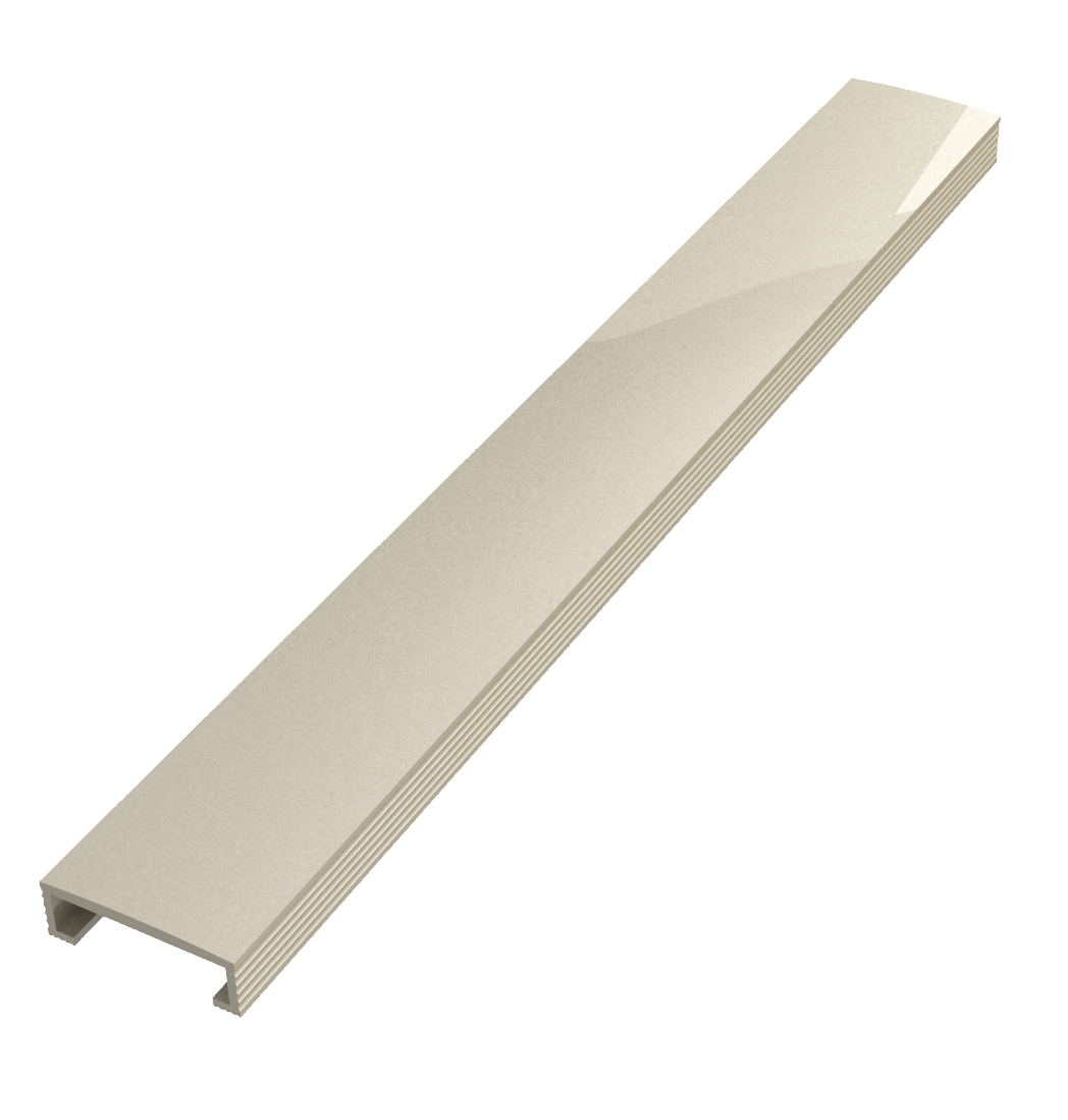 Bordürenleisten aus Aluminium gewölbt