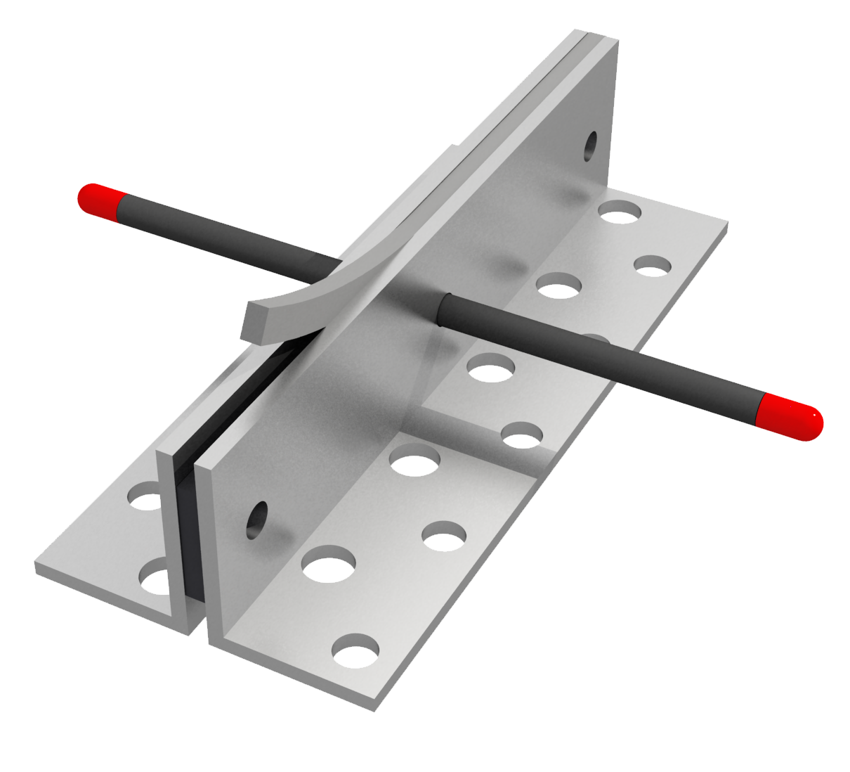 Schwundfugenprofil aus Aluminium 13/18 mm zum nachträglichen Verfugen