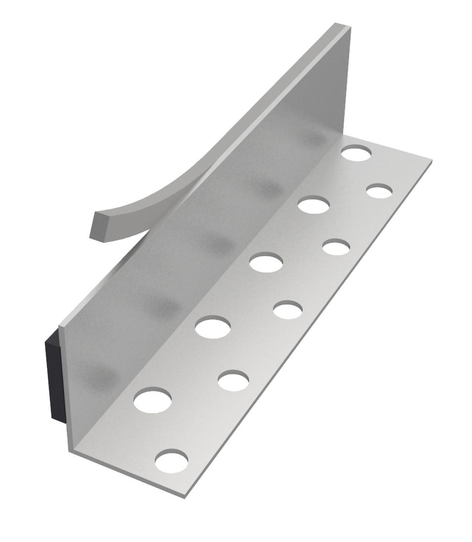 Aluminiumwinkel für Wandanschluss 7/8/9 | 12/13/14 mm , massiv zum nachträglichen Verfugen