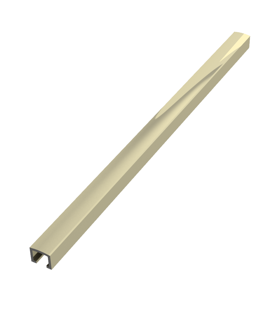 Bordürenleisten aus Aluminium gewölbt
