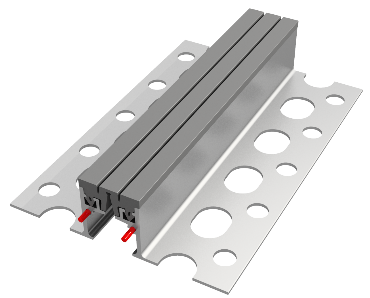 Bewegungsfugenprofile aus Aluminium 35 mm für Teppichböden