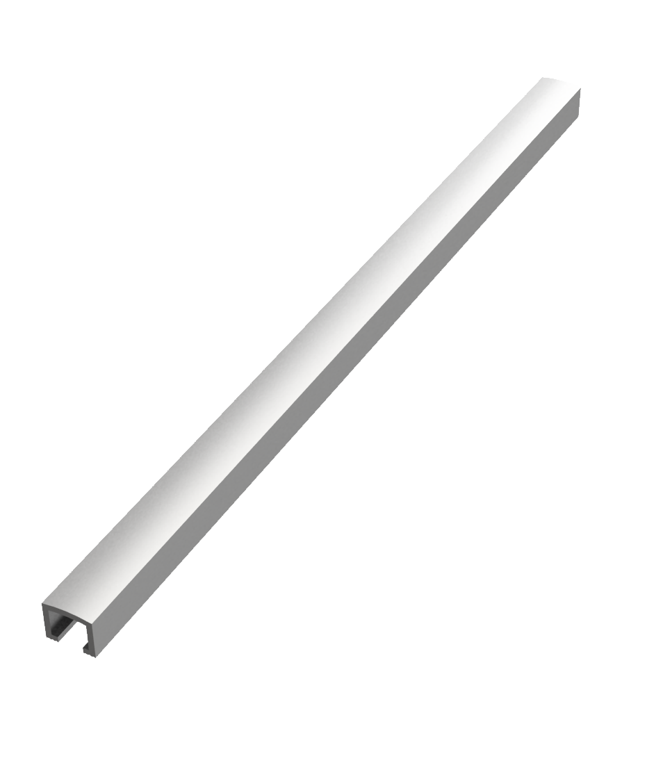 Bordürenleisten aus Aluminium gewölbt