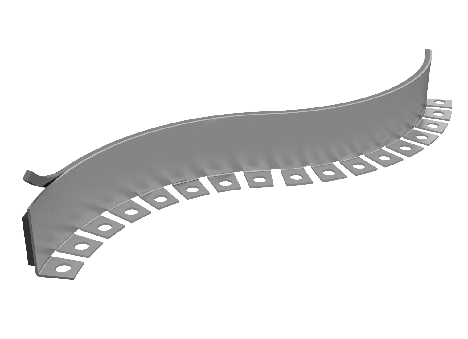 Edelstahlwinkel flexibel für Wandanschluss zum nachträglichen Verfugen 6/7 | 11/12 mm 
