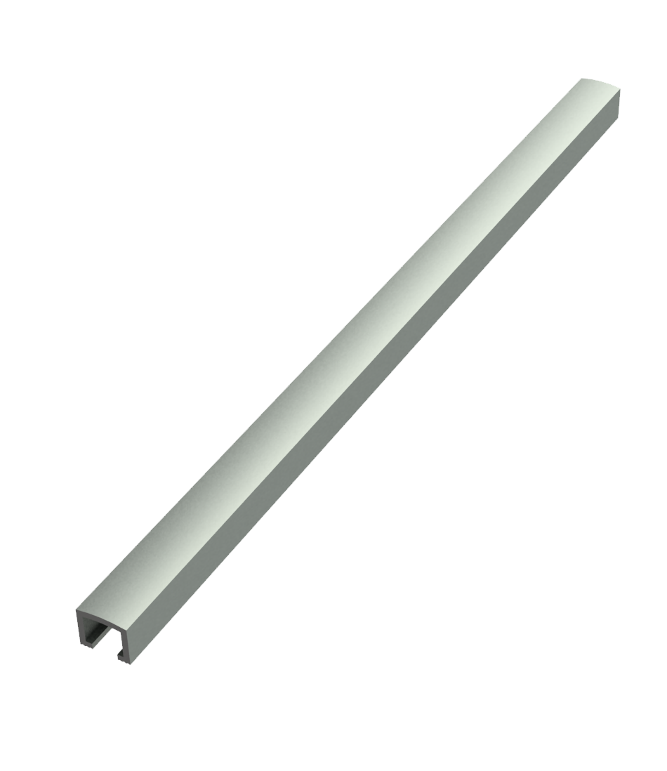 Bordürenleisten aus Aluminium gewölbt