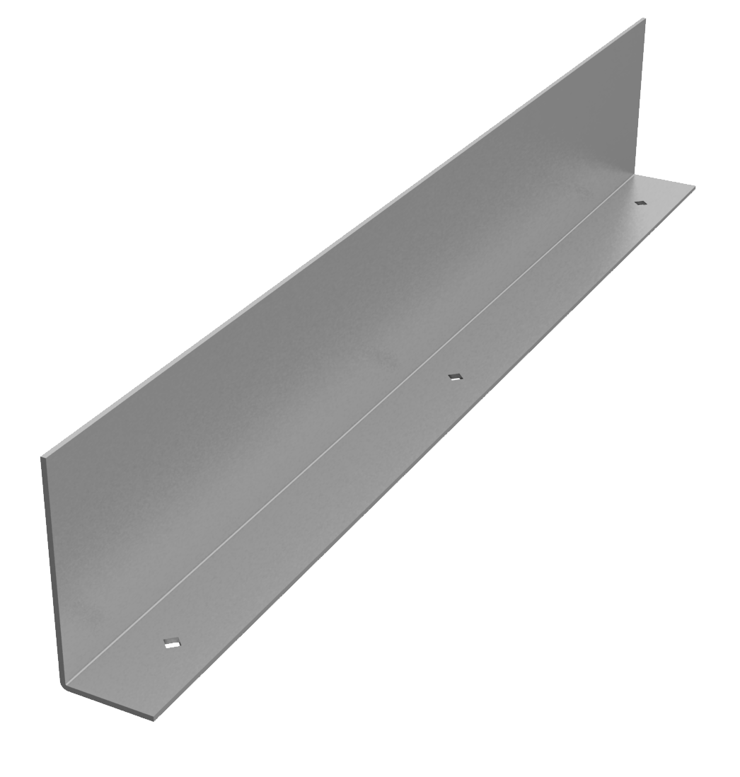 Aluminium Abstellwinkel, massiv, mit Befestigungsbohrungen