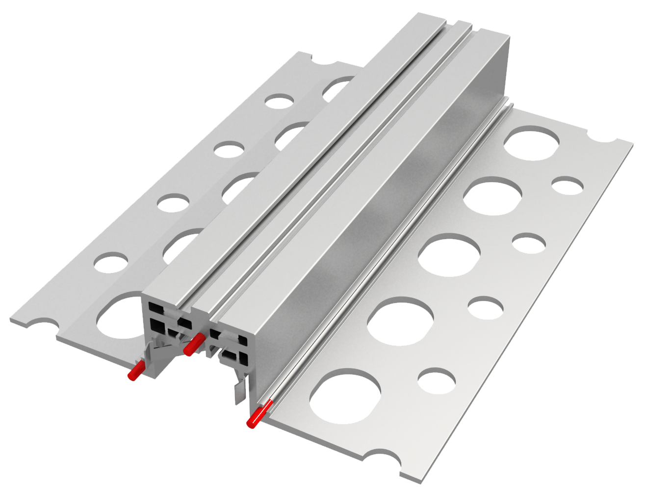 Bewegungsfugenprofile aus Vollaluminium 40 mm